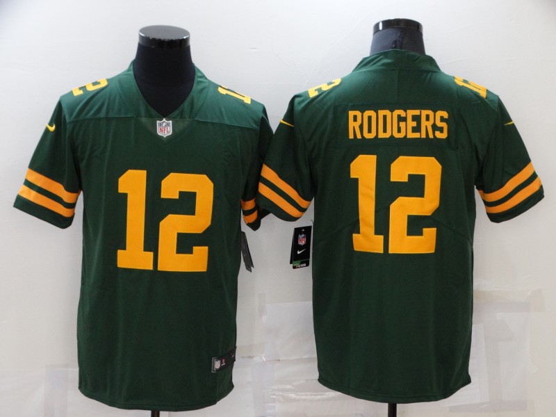 Men Green Bay Packers #12 Rodgers Green New Vapor Untouchable Limited Player 2021 Nike NFL Jersey->green bay packers->NFL Jersey